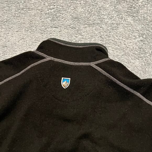 Kuhl Sweater Mens Medium Black Quarter Zip ** - Picture 4 of 7